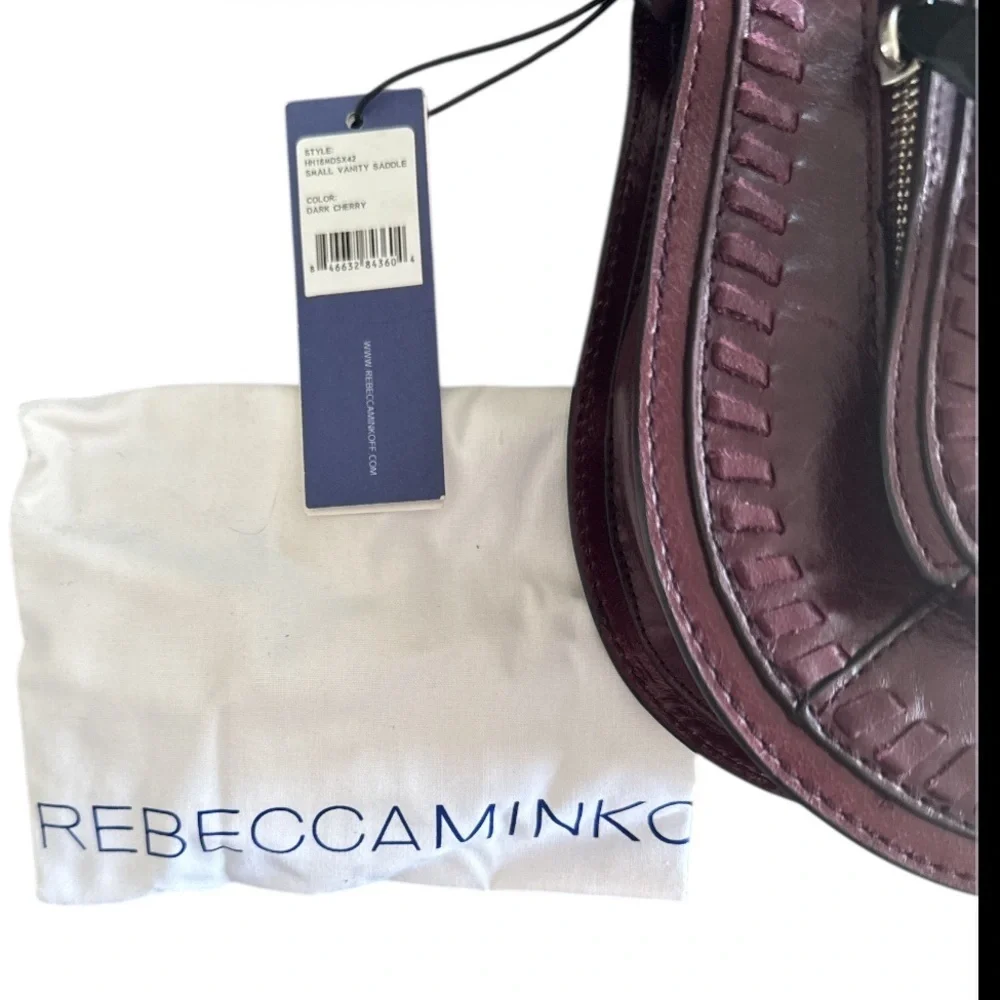 Rebecca Minkoff Small Vanity Saddle Cherry Crossbody Bag NWT